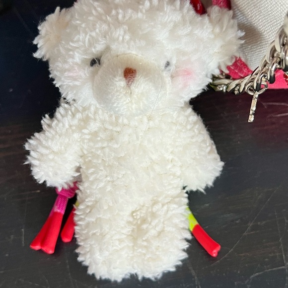 NWT Madden Girl Cherry Canvas Mini Tote Crossbody Bag Charms and Keychain - Picture 12 of 13